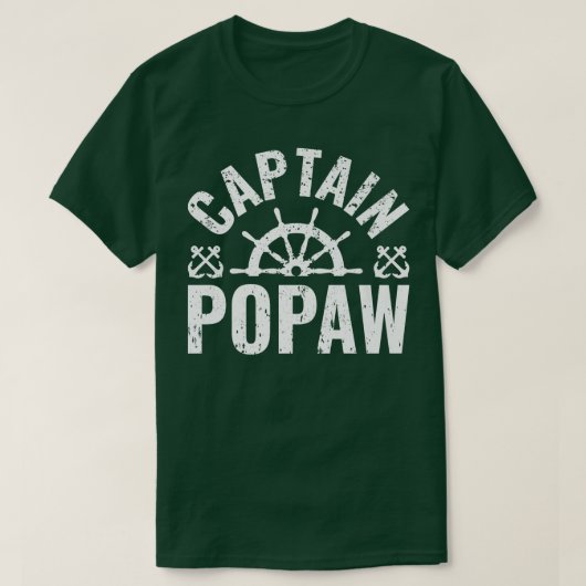 Mens Captain Popaw Boat Owner Lake BootVater' T-Shirt (Design vorne)