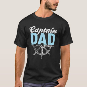 Mens Captain Vater Daddy ist der erste Mate Daddy  T-Shirt