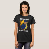 Mens Capybara Polizeichef T-Shirt (Vorne ganz)