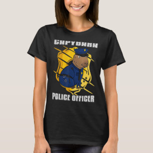Mens Capybara Polizeichef T-Shirt