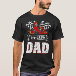 Mens Car Drag Racer Pit Crew Vater Drag Racing Fat T-Shirt
