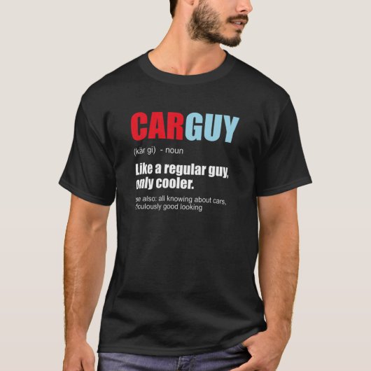 Mens Car Typ Auto Typ Definition Geber Kopf Auto L T-Shirt (Vorderseite)
