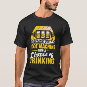 Mens Casino Kostüm - Wochenendprognose Spielautoma T-Shirt