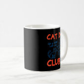 Mens Cat Dad Club Funny Cat Meme Fathers Day Cat L Kaffeetasse (VorderseiteRechts)