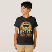 Mens Cat Dad Ever Funny Cat Dad Shirt Father's Day (Vorne ganz)