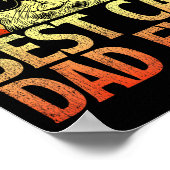 Mens Cat Dad Ever Funny Cat Dad Shirt Father's Day Poster (Ecke)