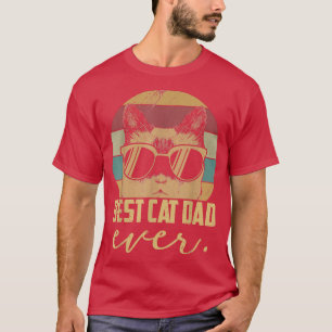 Mens Cat Daddy tee Vater's day Vintag Best Cat D
