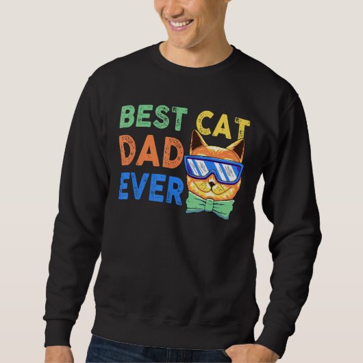 Mens Cat Daddy Vater Bester Katze Vater je Vather Sweatshirt (Vorderseite)