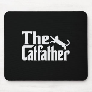 Mens Cat Father Kitty Vater Vathers Day Meow Felin Mousepad
