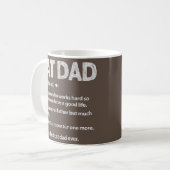 Mens Cat Vater Definition Kat Daddy Vatervater Kaffeetasse (Vorderseite Links)