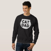 Mens Cat Vater Sweatshirt (Vorne ganz)