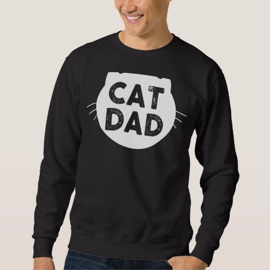 Mens Cat Vater Sweatshirt (Vorderseite)