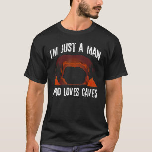 Mens Caving Vater Ich bin nur ein Mann, der Höhlen T-Shirt