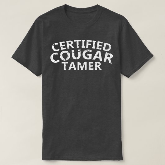 Mens Certified Cougar Tamer Cougar Hunter T-Shirt (Design vorne)