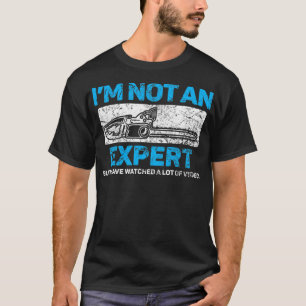 Mens Chainsaw Expert Videos Funny  T-Shirt