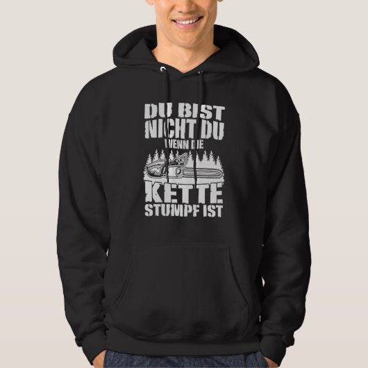 Mens Chainsaw Sprichwort Chainsaw Hoodie (Vorderseite)