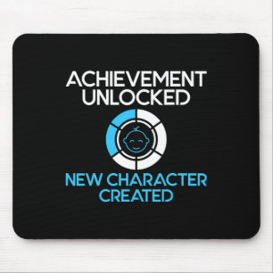 Mens Charakter erstellt neuen Dad Schwangerschaft Mousepad