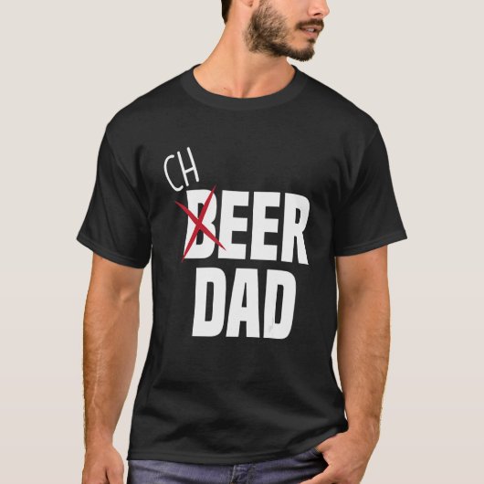 Mens Cheer Dad Cheerleading Dad Beer   Cheerleader T-Shirt (Vorderseite)