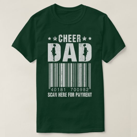 Mens Cheer Vater suchen nach Payment Cheerleader V T-Shirt (Design vorne)