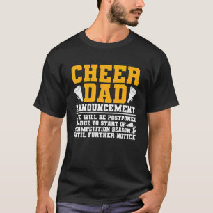 Mens Cheerleading Papa Funny Cheer Vater T-Shirt