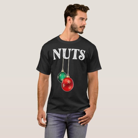 Mens Chest Nuts Matching Chestnuts Christmas Coupl T-Shirt (Vorne ganz)