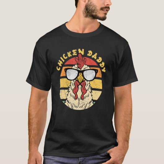 Mens Chicken Daddy Chickens T-Shirt (Vorderseite)
