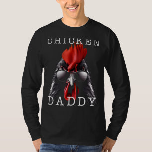Mens Chicken Daddy Hühnchen Vater Geflügel Züchter T-Shirt