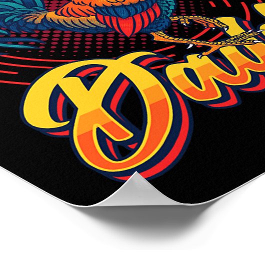 Mens Chicken Daddy Poster (Ecke)