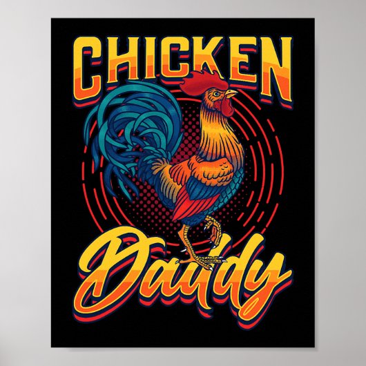 Mens Chicken Daddy Poster (Vorne)