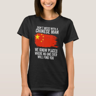 Mens Chinesische Flagge China T-Shirt