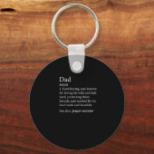Mens Christlicher Vater Definition Shirt des Vater Schlüsselanhänger (Vorderseite)