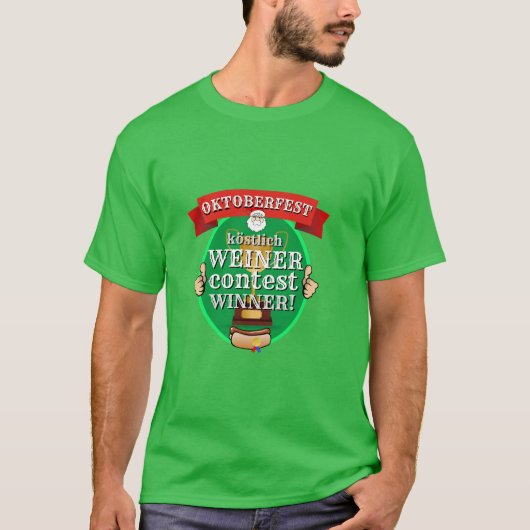 Mens Christmas Geschenk OKTOBERFEST WEINKONTEST GE T-Shirt (Vorderseite)