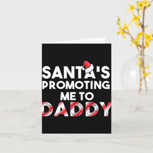 Mens Christmas Pregnancy Announcement - New Dad Gi Karte (Gelbe Blume)