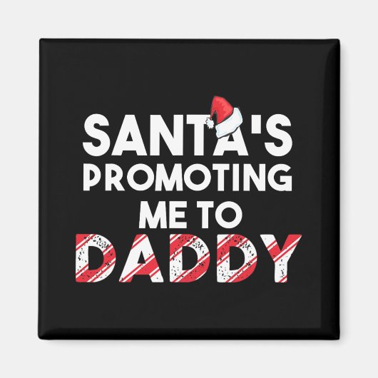 Mens Christmas Pregnancy Announcement - New Dad Gi Magnet (Vorne)