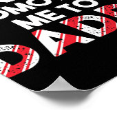 Mens Christmas Pregnancy Announcement - New Dad Gi Poster (Ecke)