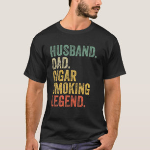 Mens Cigar Husband Vater Legend Funny Cigar Lover T-Shirt