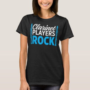 Mens Clarinet Players Rock Funny Clarinet Player m T-Shirt