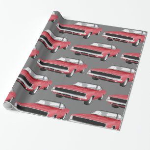 Mens Classic Car Theme Geschenkpapier
