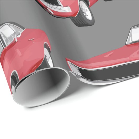 Mens Classic Car Theme Geschenkpapier (Rolleneckpunkt)