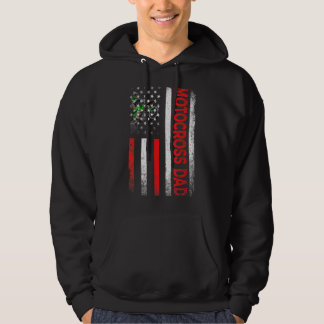 Mens Classic Retro American Flag Motocross Vater M Hoodie