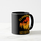 Mens Climbing Vater wie ein regelmäßiger Vater Roc Tasse (VorderseiteRechts)