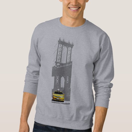 Mens Closing New York Yellow Taxi Brooklyn Sweatshirt (Vorderseite)