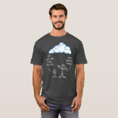 Mens Clouds überwiegend aus Linu und Server T-Shirt (Vorne ganz)