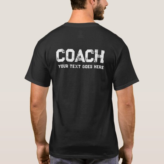 Mens Coach Personal Trainer für doppelseitige Vorl T-Shirt (Rückseite)