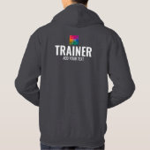 Mens Coach Trainer Dunkelgrau Vorderseite & Rückse Hoodie (Rückseite)