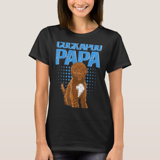 Mens Cockapoo Papa Spoodle Dog Owner Cockapoo 2 T-Shirt (Vorderseite)