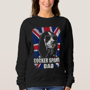 Mens Cocker Spanischer Vater Coole Flagge des Vere Sweatshirt