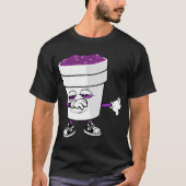 Mens Codein Cough Sirup Dabbing Double Cup Sizzur T-Shirt (Vorderseite)