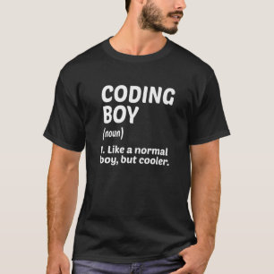 Mens Coding Boy Definition Noun Software-Entwickle T-Shirt