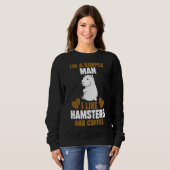 Mens Coffee Hamster Sweatshirt (Vorne ganz)